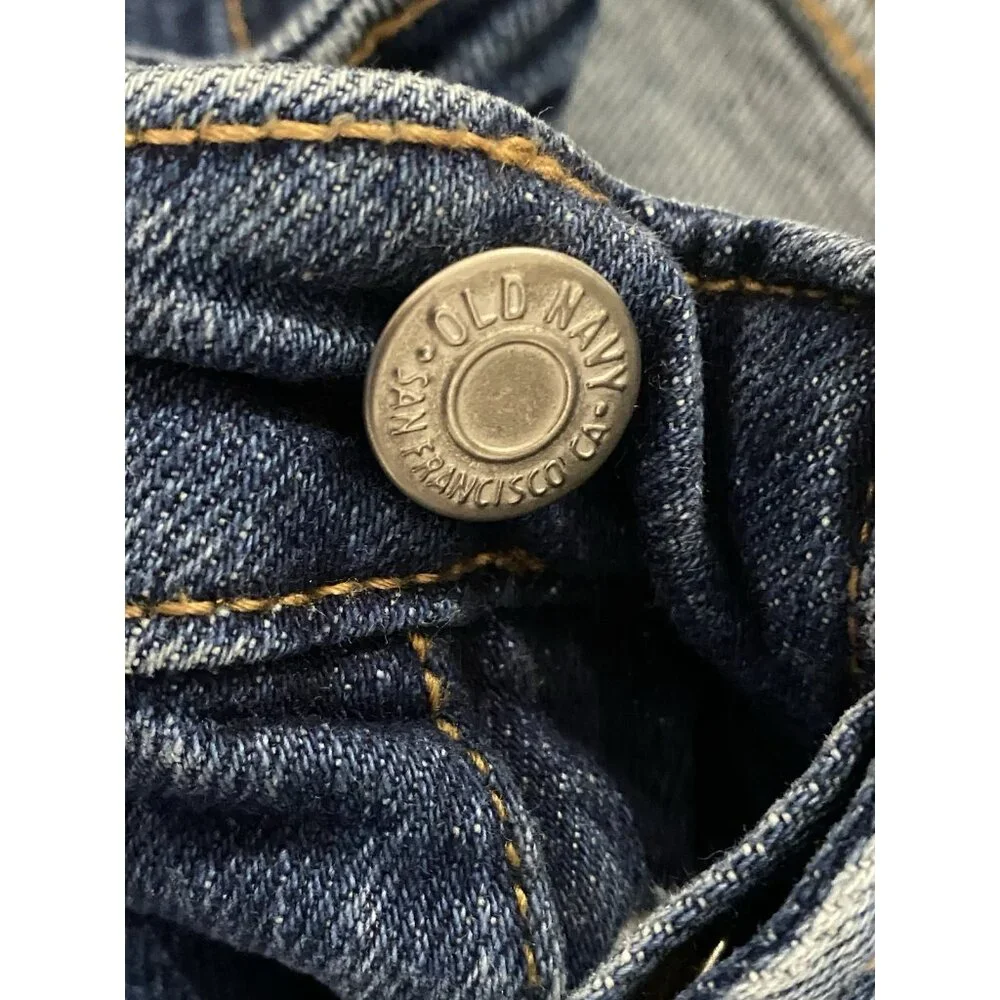 OLD NAVY WOMENS Size 12 O.G. STRAIGHT 32X25”High-Rise Jeans - Picture 9 of 16